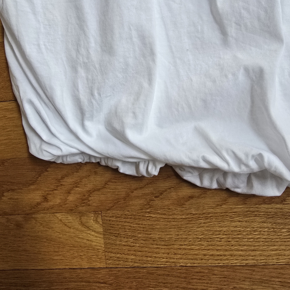 LOFT Ruched Bubble Hem Shell Tank Top| NWOT | Medium - Picture 2 of 6